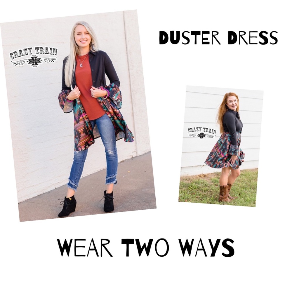 Crazy Train Western Duster Dress